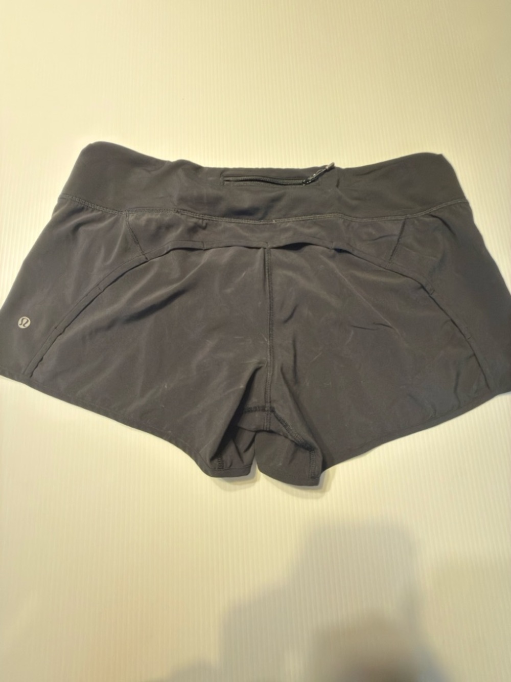 lululemon athletica Black Women's Athletic Shorts with Wide Waistband - Picture 2 of 3